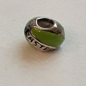 Easter egg charm in 925 silver